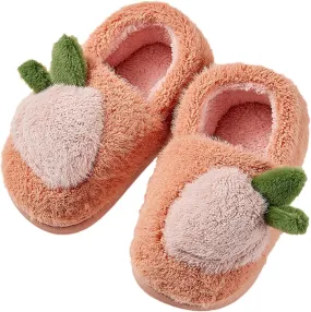 Bedroom Slippers for Kids Strawberry Plush Girls Boys Slippers Memory Foam Comfy House Slippers Toddler Boot Slippers