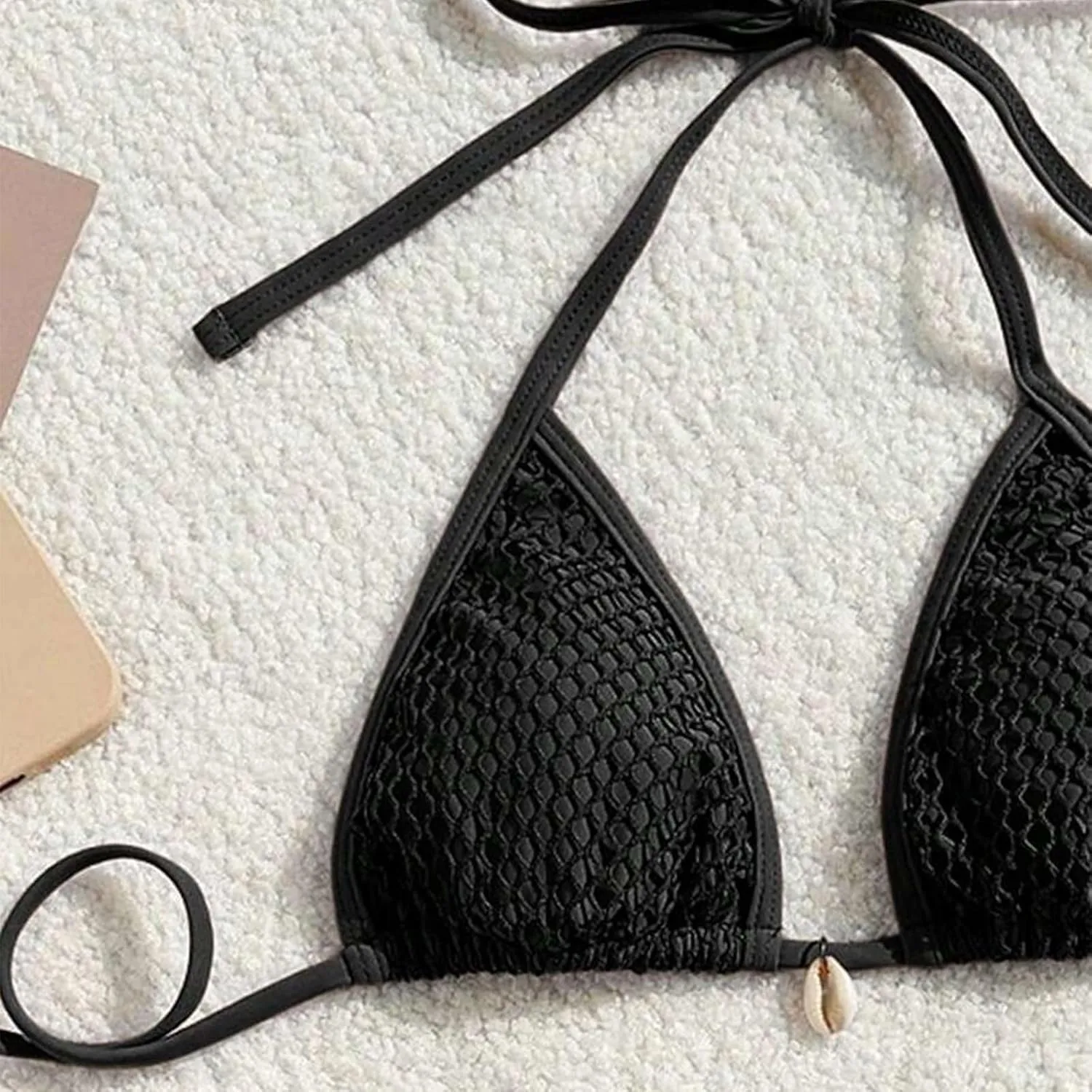 Bikini Sets for Women Sexy High Cut String Thong Swimsuits Push up Cheeky Bathing Suits with Mesh Hollow Out Sarongs