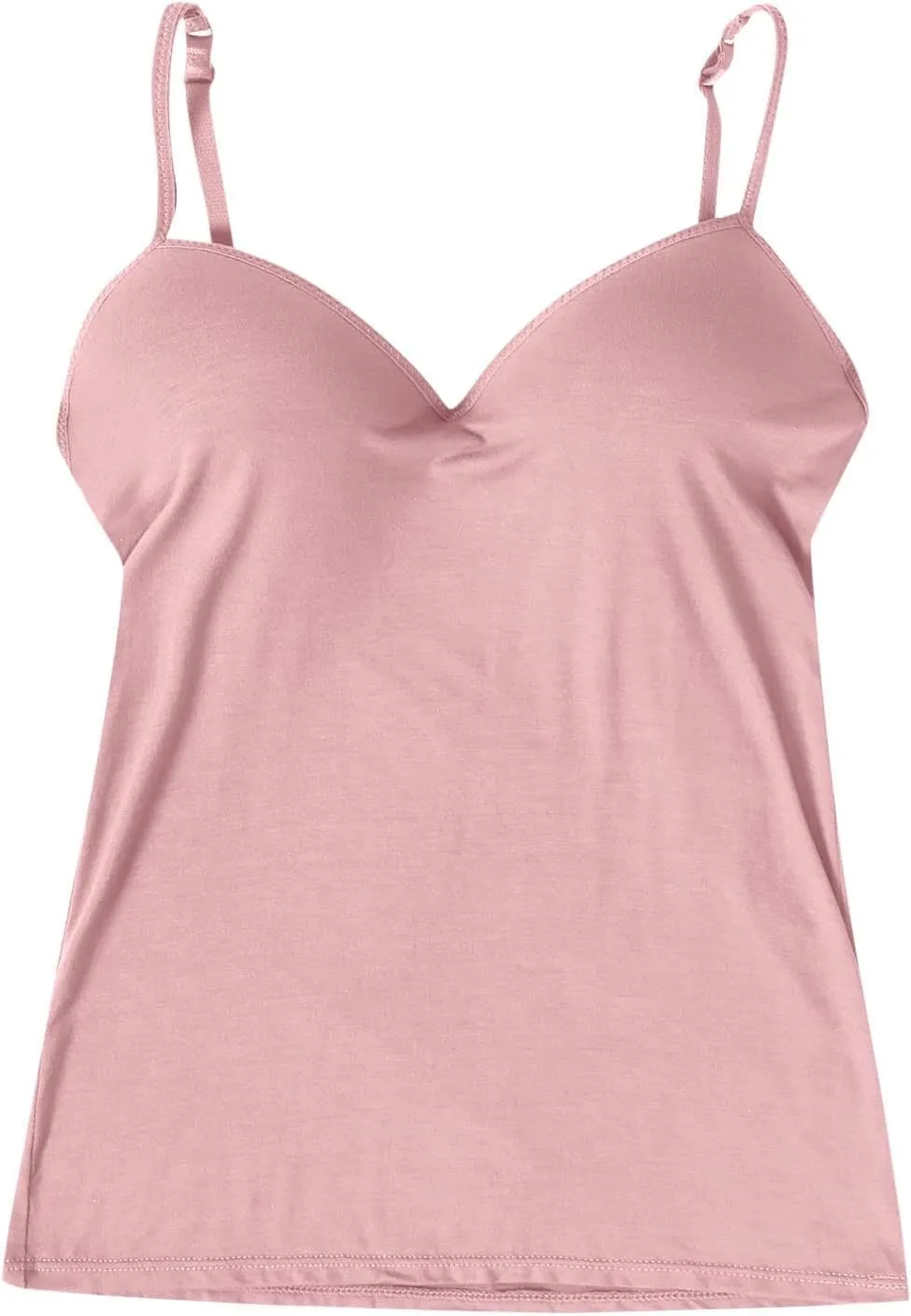 Camisole Tops for Women Built in Bra Sexy Tank Top Womens Shelf Cotton Tanks Cami Undershirts Camisoles Under Clothes
