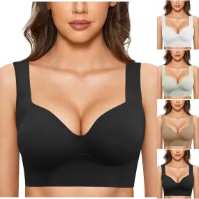 cooki Sports Bras for Women No Underwire Wirefree Bras for Women Full Coverage Everyday Bras Womens Padded Bras Plus Size