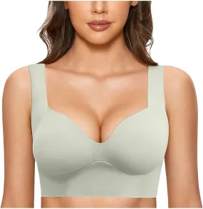 cooki Sports Bras for Women No Underwire Wirefree Bras for Women Full Coverage Everyday Bras Womens Padded Bras Plus Size