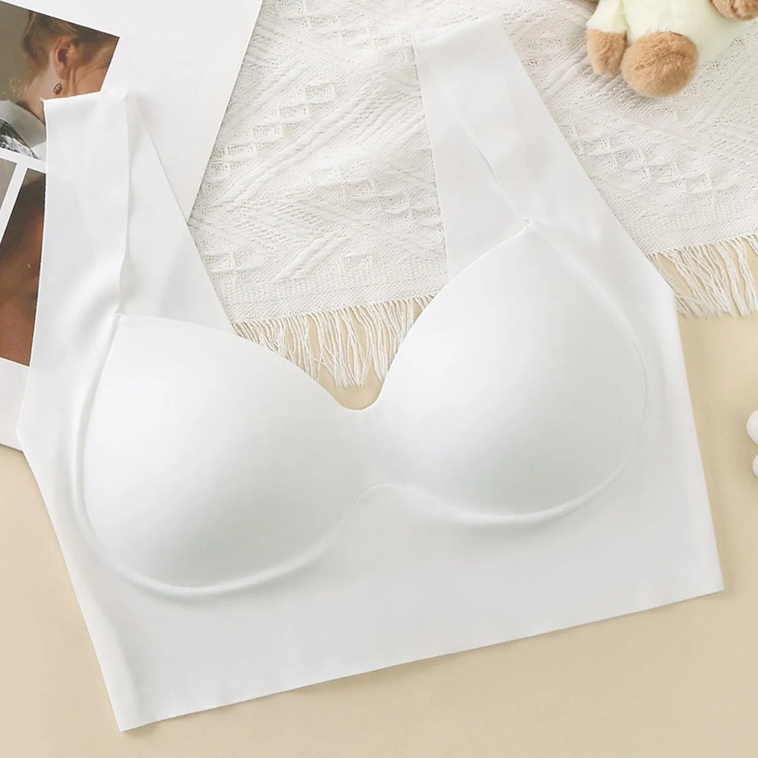 cooki Sports Bras for Women No Underwire Wirefree Bras for Women Full Coverage Everyday Bras Womens Padded Bras Plus Size