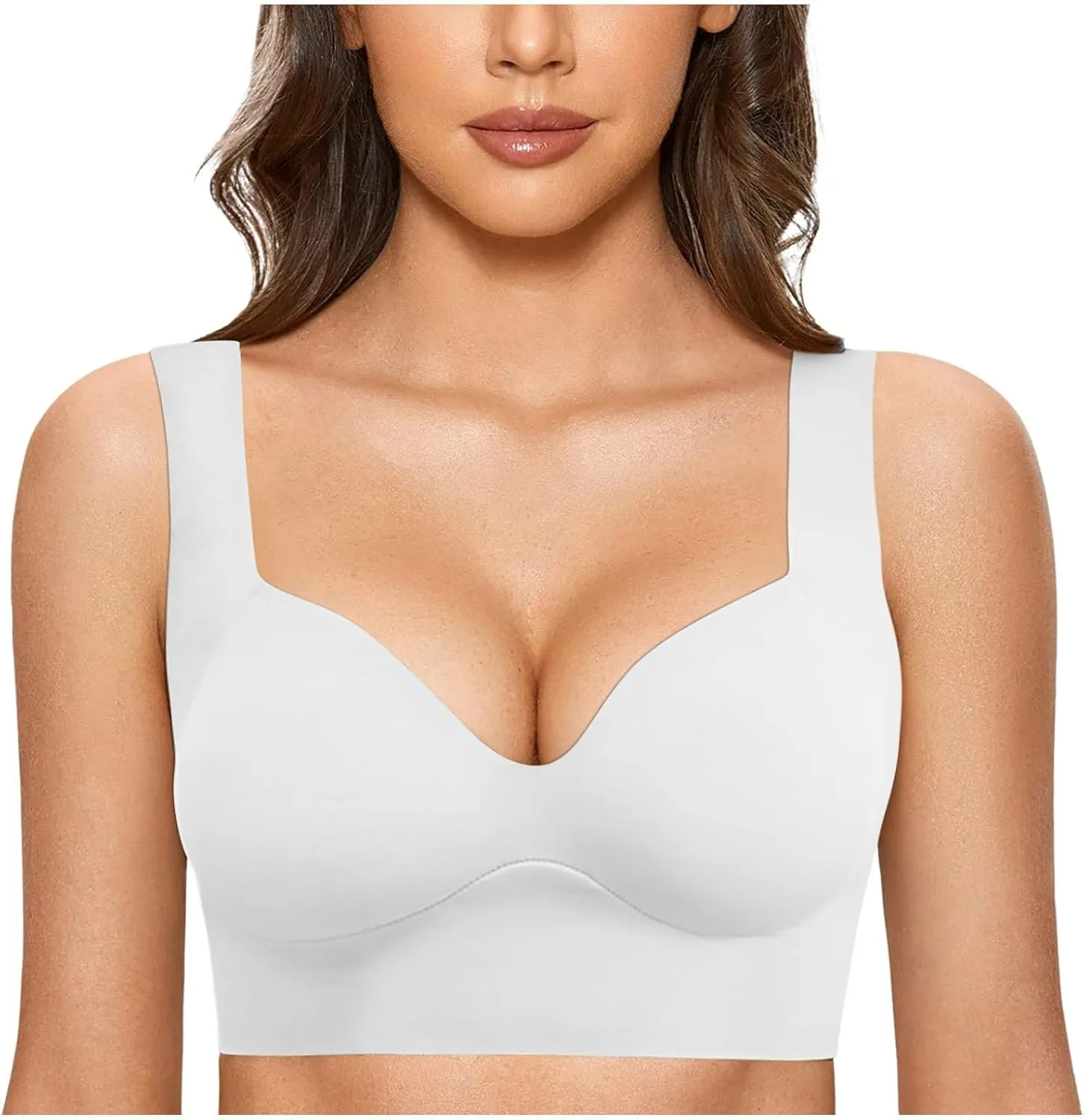 cooki Sports Bras for Women No Underwire Wirefree Bras for Women Full Coverage Everyday Bras Womens Padded Bras Plus Size