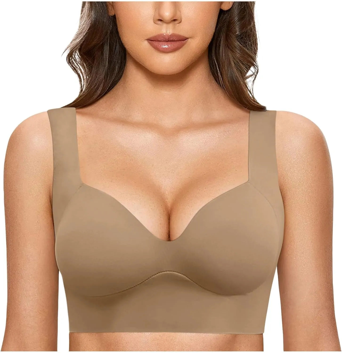 cooki Sports Bras for Women No Underwire Wirefree Bras for Women Full Coverage Everyday Bras Womens Padded Bras Plus Size