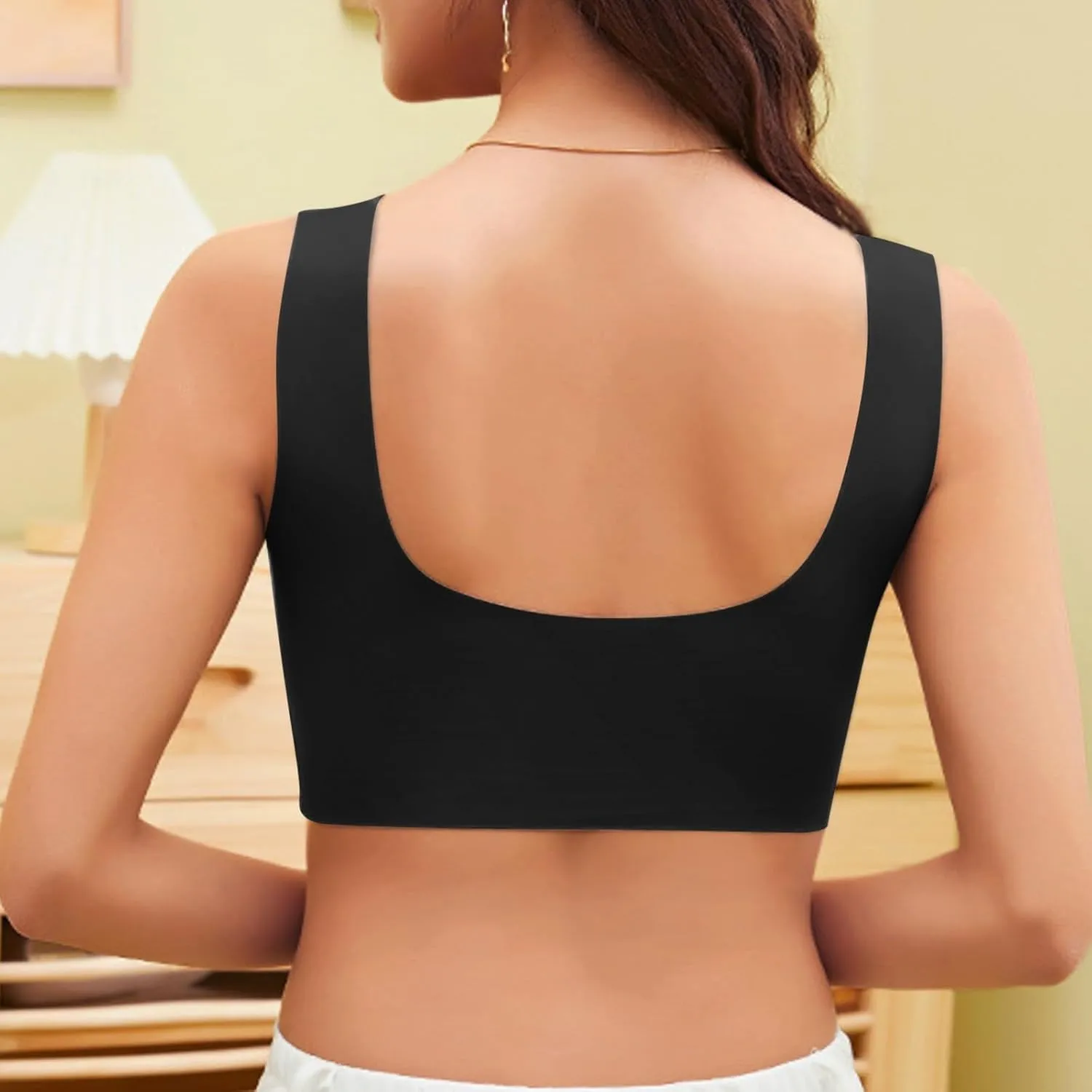 cooki Sports Bras for Women No Underwire Wirefree Bras for Women Full Coverage Everyday Bras Womens Padded Bras Plus Size