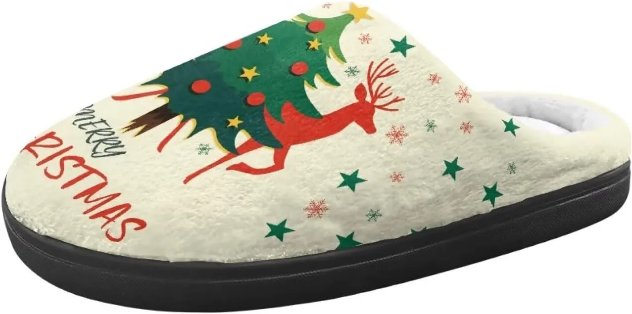 Cute Slippers for Teen Girls Warmth Toddler Fur Slides For Girls Black