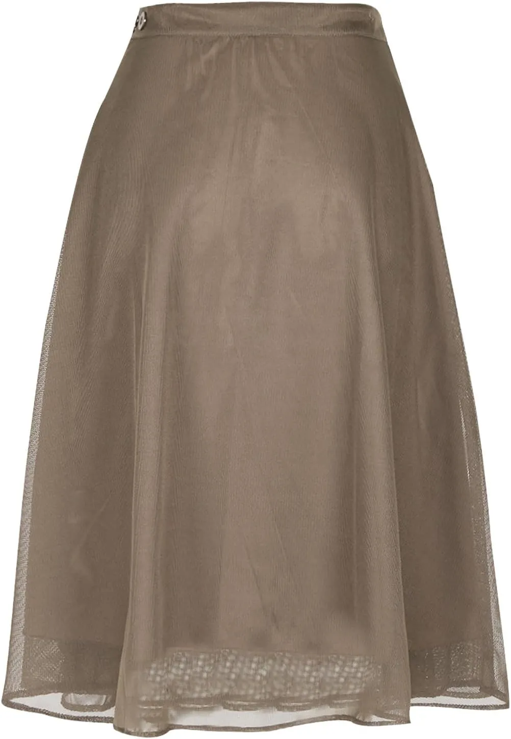 Fall Skirts for Women High Waist Classic A-Line Tulle Skirt Trendy Flowy Layered Midi Skirts Casual Chiffon Skirt