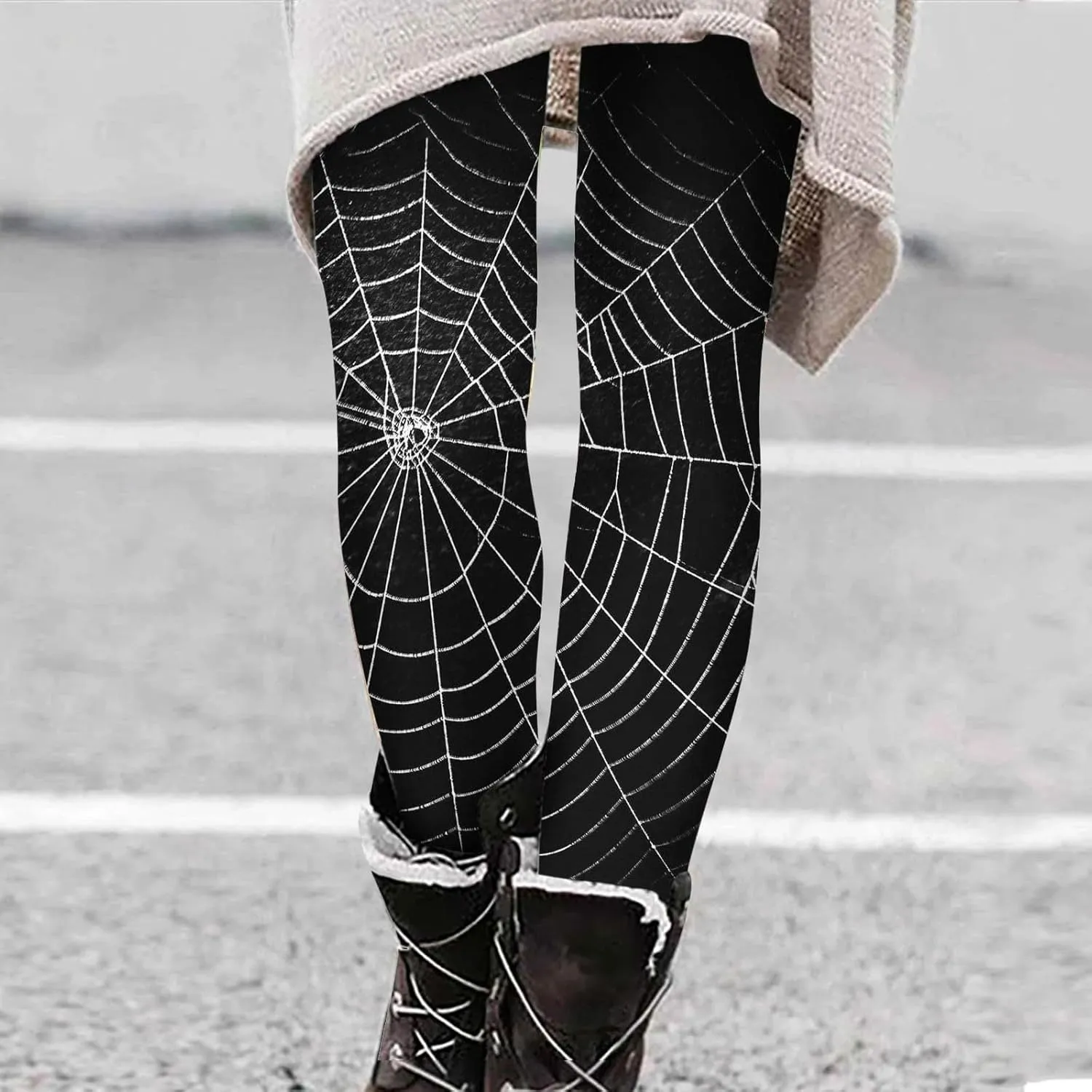 Fleece Lined Joggers Women Cute Womens Clothes Pumpkin Stripe Legging Womens Black Leggings Flared Pants for Women