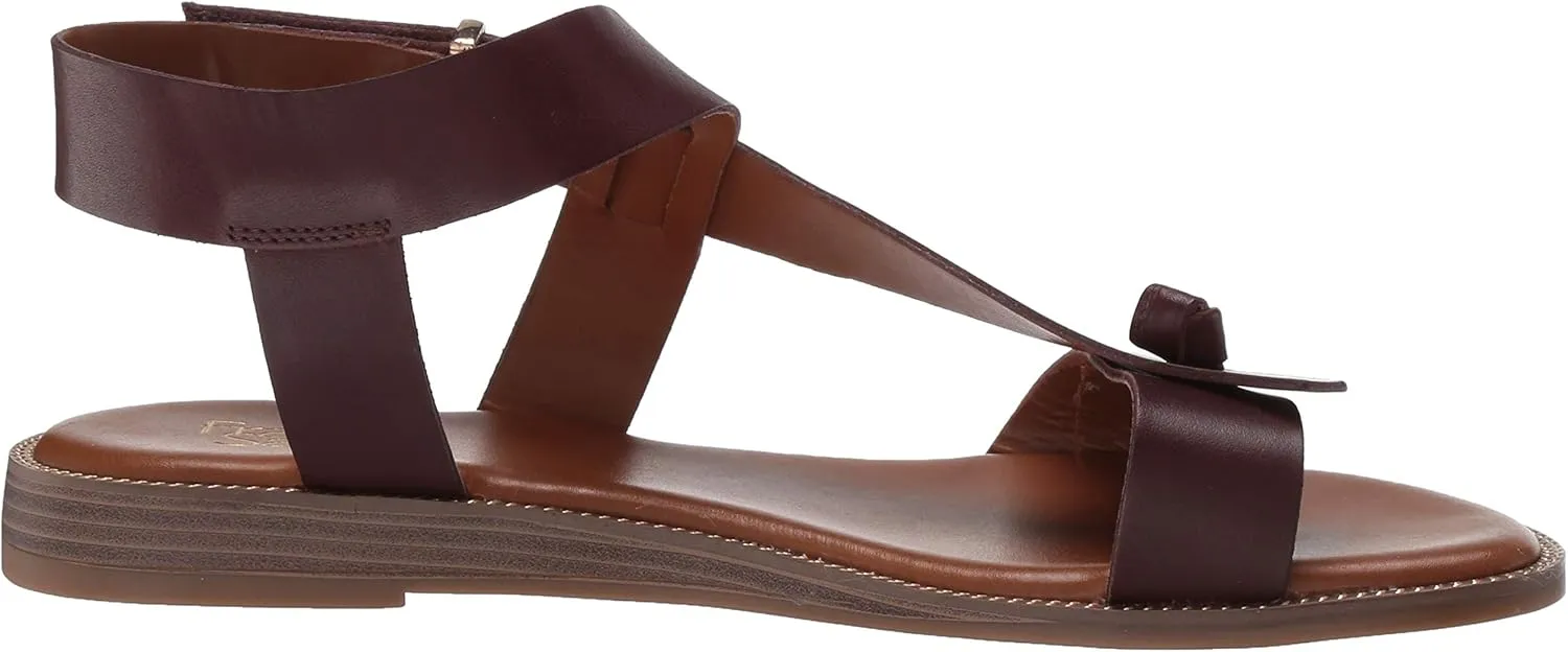Franco Sarto Womens Glenni Ankle Strap Flat Sandals