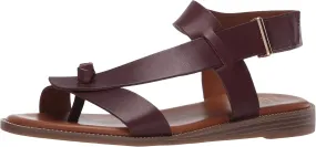 Franco Sarto Womens Glenni Ankle Strap Flat Sandals