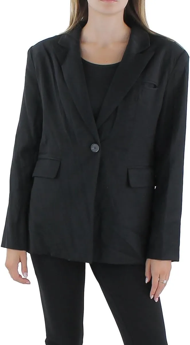 Gracia Womens Suit Separate Office One-Button Blazer