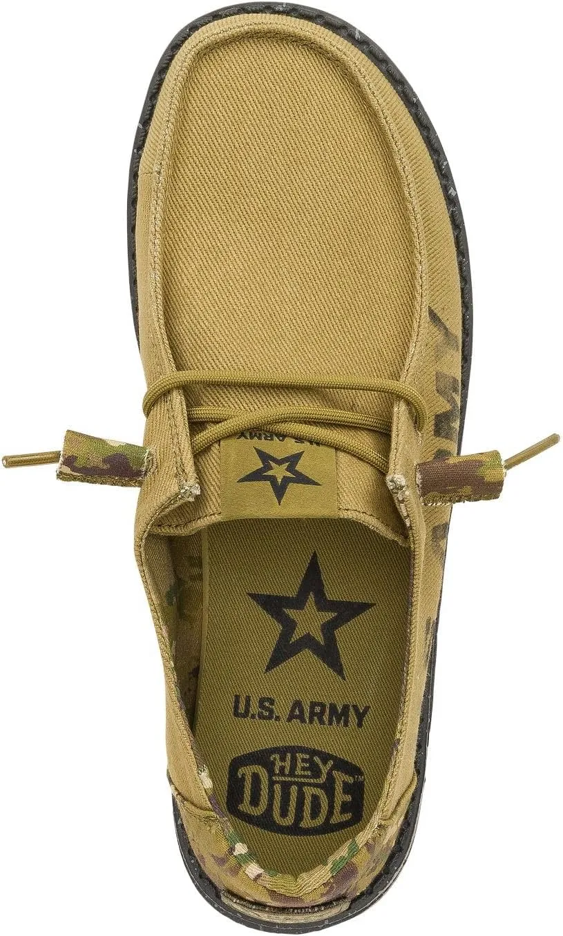 Hey Dude Wendy US Armed Forces, Navy, Army, Womens Shoes, Womens Slip-on Loafers, Comfortable & Light-Weight