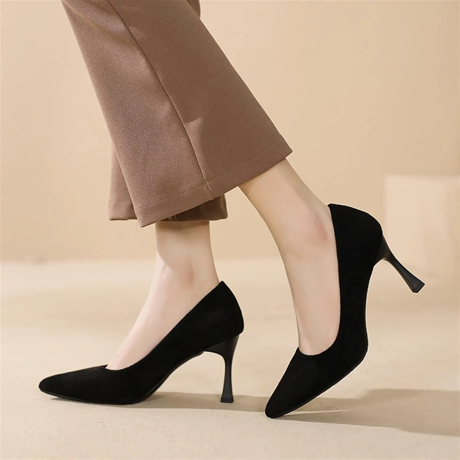 High Heels Womens Ballroom Dance Shoes - Professional Tango Salsa Latin Dance Boots with Heels Hot Mesh Satin Design