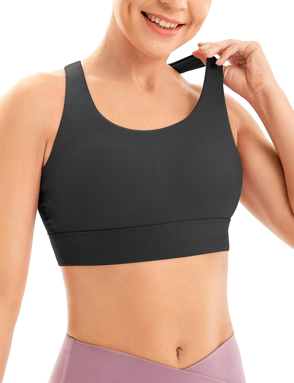 IUGA Sports Bras for Women High Support Large Bust High Impact Womens Sports Bras Strappy Padded Sports Bra