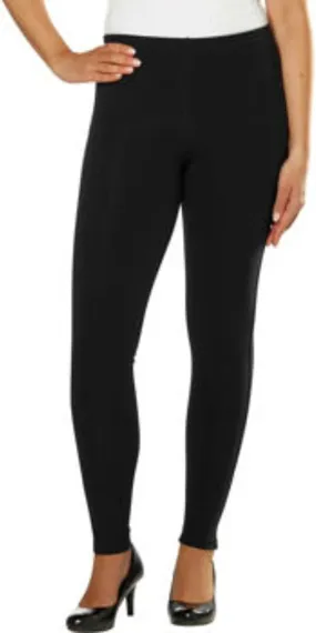 Kirkland Signature Womens French Terry Leggings, Black, Large