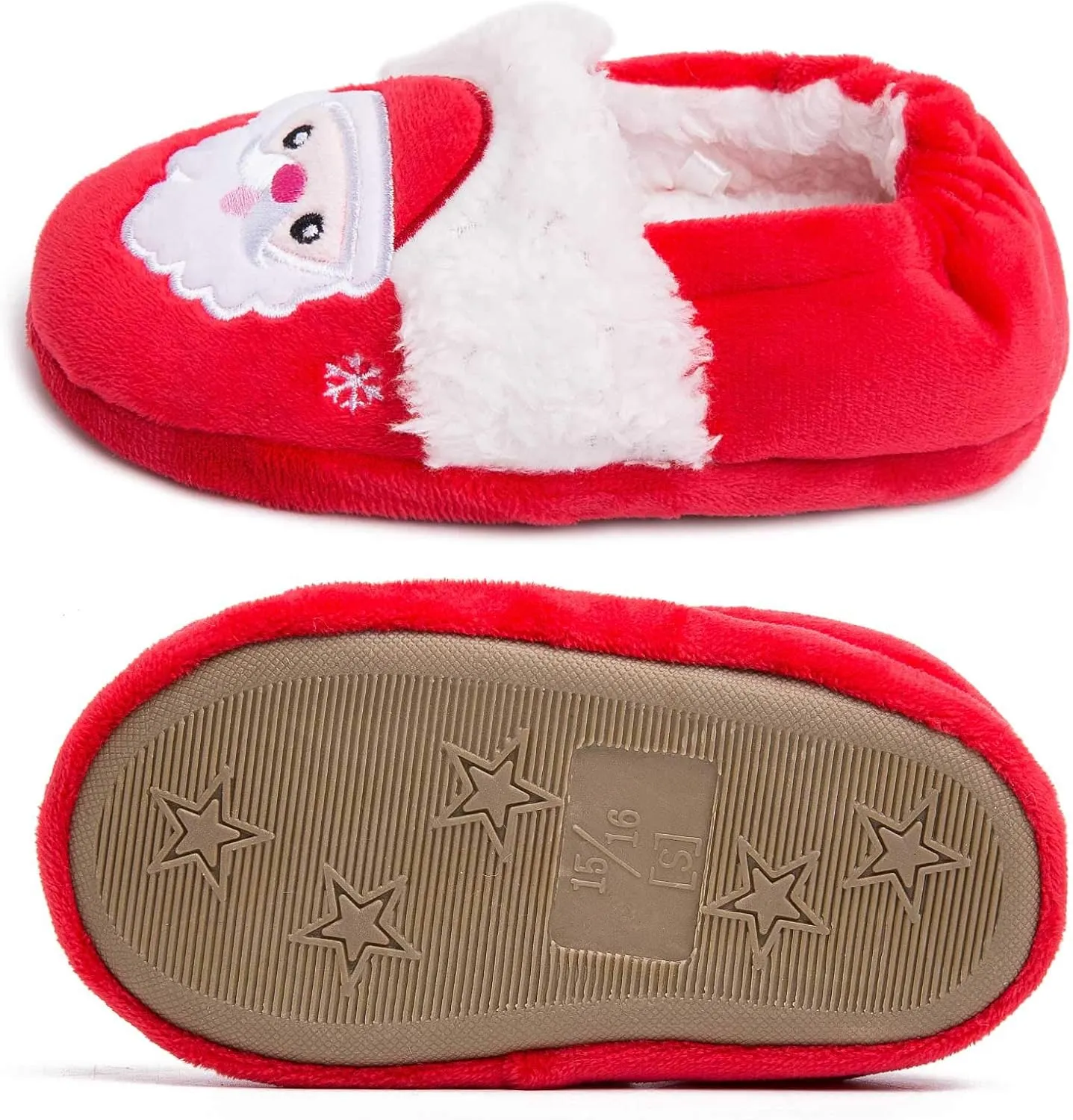 Knemksplanet Toddler Boys Girls Fuzzy Slippers Kids Cute Cartoon Unicorn Dinosaur Bunny Shoes Non-Slip Animals Fluffy Plush House Slippers Fur Lined Warm Indoor Bedroom Shoes