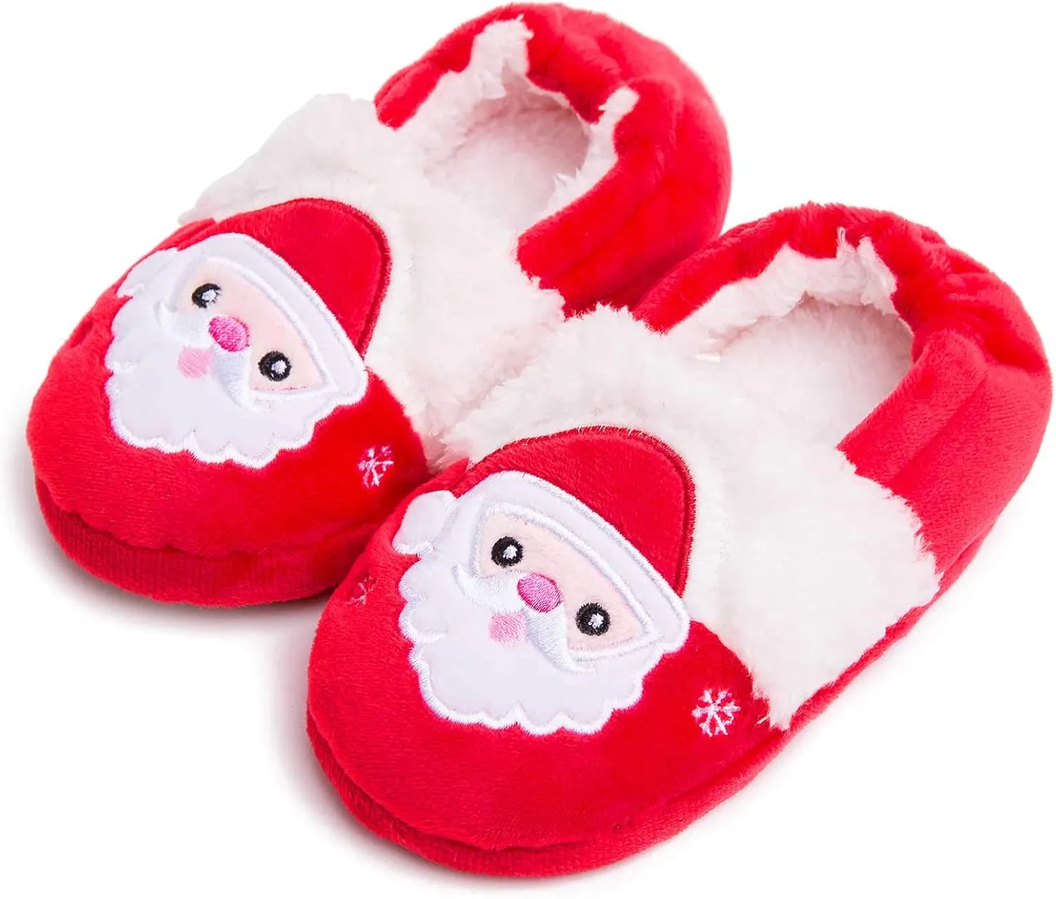 Knemksplanet Toddler Boys Girls Fuzzy Slippers Kids Cute Cartoon Unicorn Dinosaur Bunny Shoes Non-Slip Animals Fluffy Plush House Slippers Fur Lined Warm Indoor Bedroom Shoes