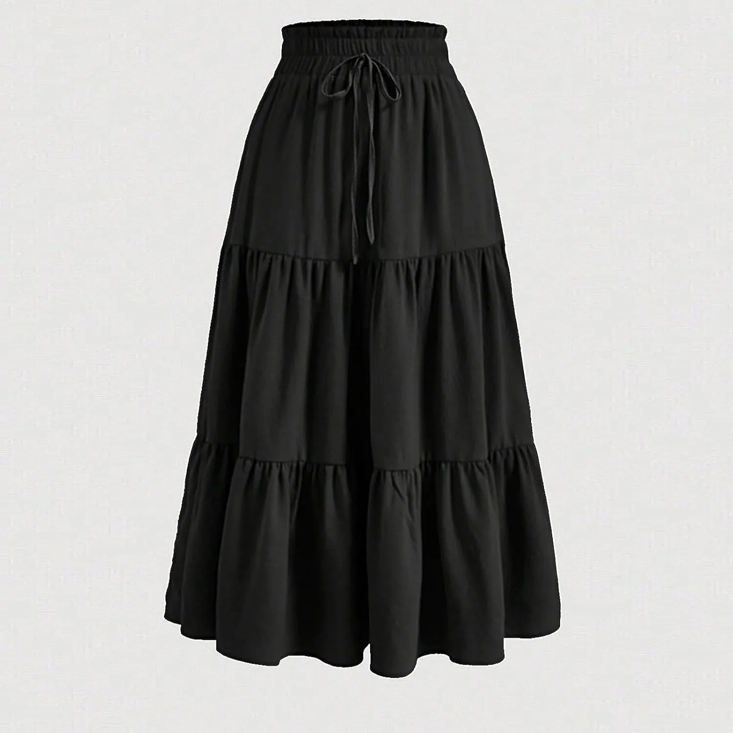 Maxi Skirt for Women 2025 Maxi Spring Flowy Boho Comfy Tiered Western Womens Midi Skirts