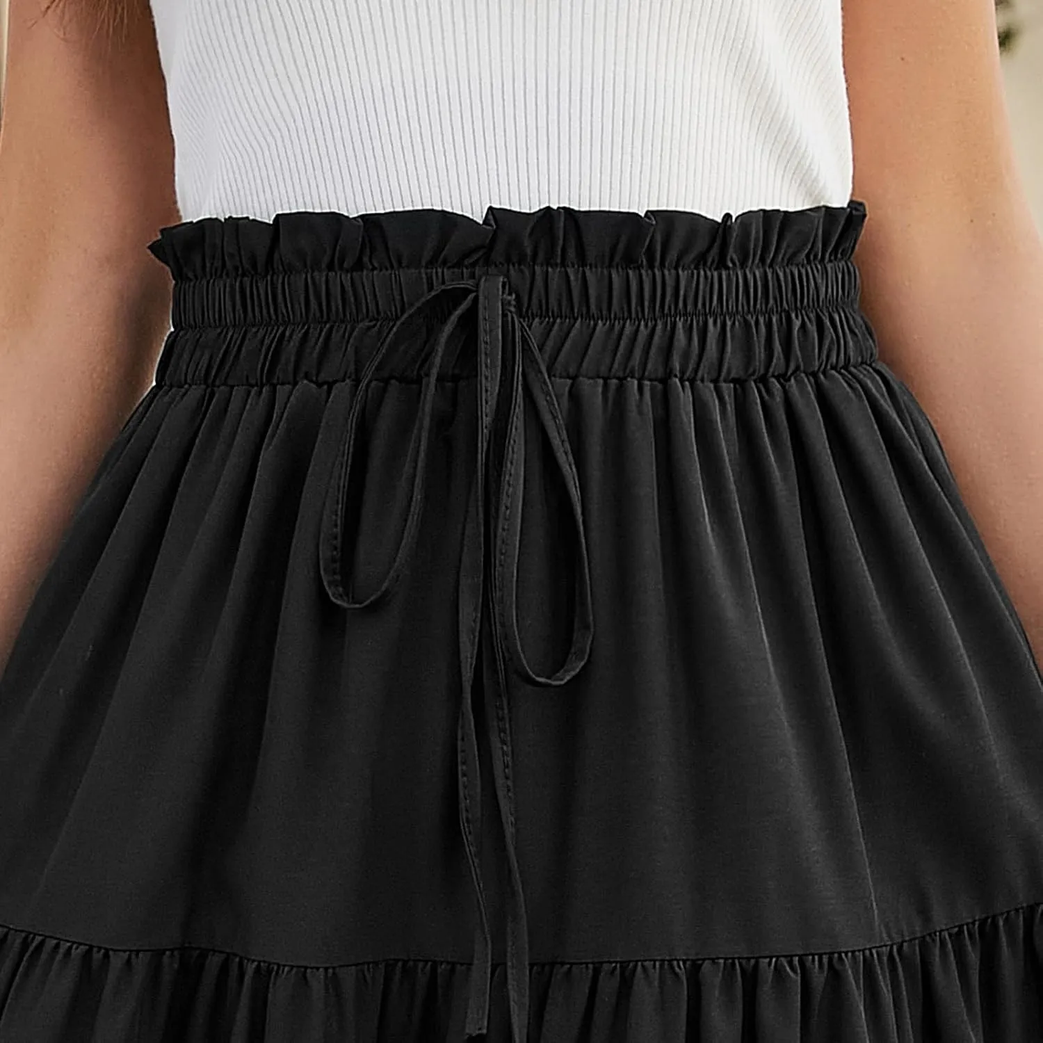 Maxi Skirt for Women 2025 Maxi Spring Flowy Boho Comfy Tiered Western Womens Midi Skirts