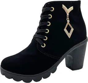 SBGMoSJ Ankle Boots for Women No Heel Wide Width Booties for Women Low Heel Ankle Boots for Women Size 9.5 Wide Womens Fall Ankle Boots Low Heel Womens Western Boots Wide Width