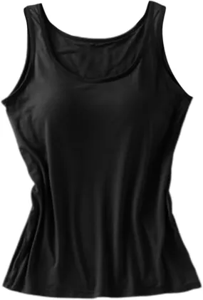 Sleeveless Womens Tank Tops with Built in Bra, Summer Cute Top Basic Padded Wide Strap Yoga Camisole Workout Shirts
