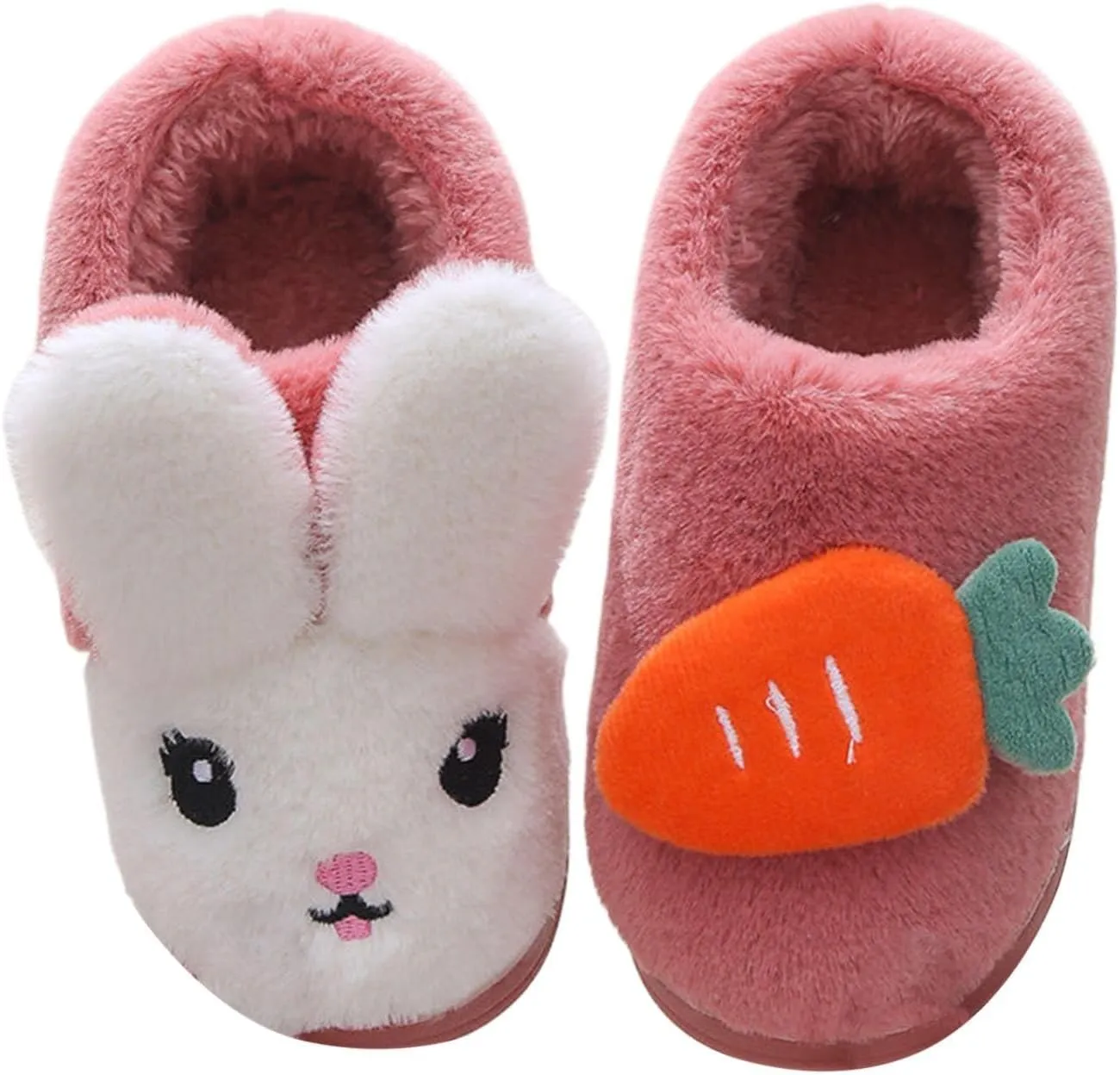 Toddler House Slippers Winter Boys Girls Warm Fuzzy Slippers Kids Indoor Outdoor Household Shoes Baby Shoes