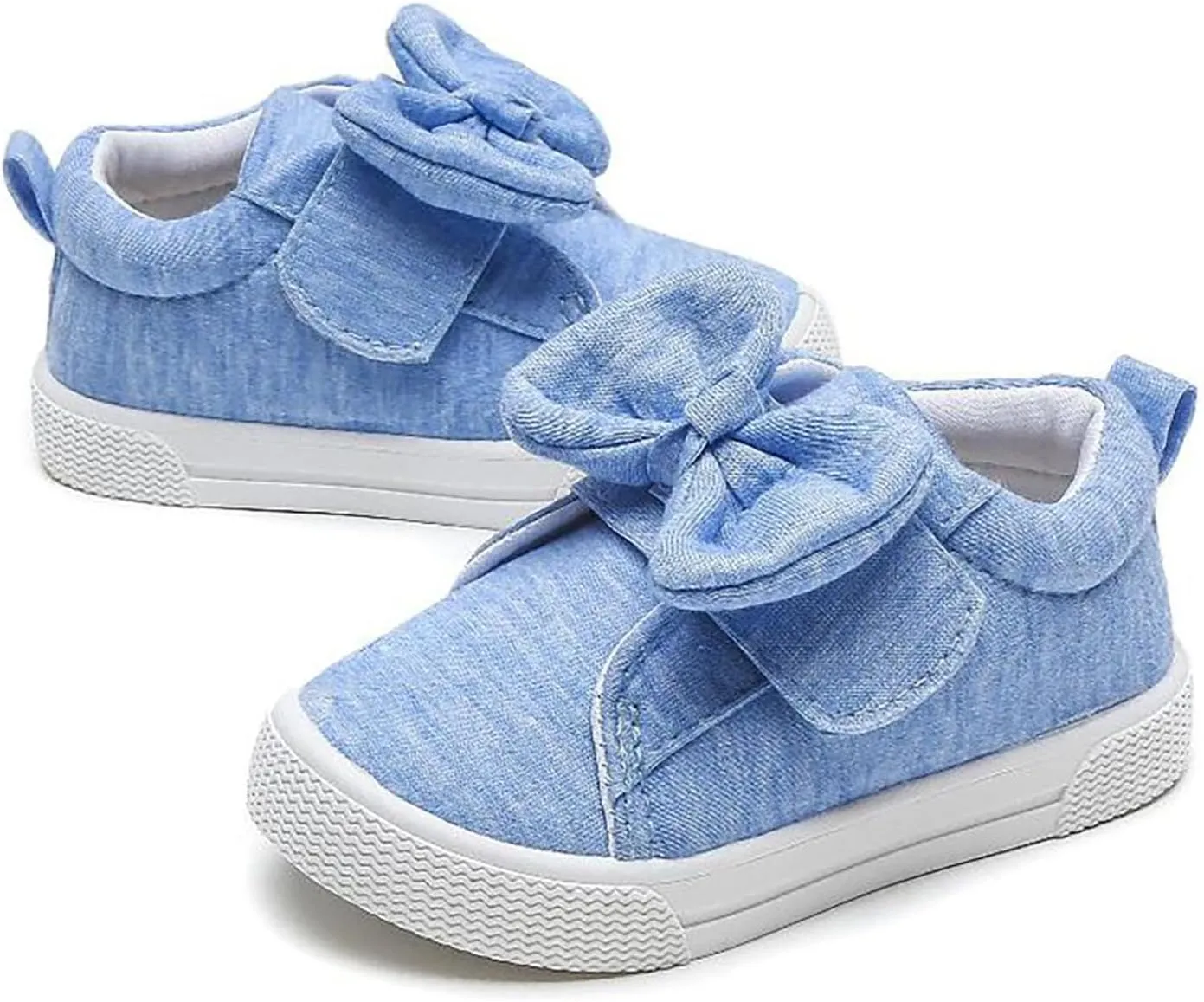 Toddler Lightweight Sneakers Walking Shoes for Kids Casual Shoes Cute Cotton Bowknot Running Tennis Girl Shoes Size 6