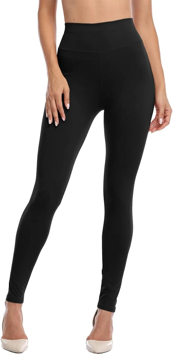 VOGUEMAX Womens Ankle Length Leggings Buttery Soft High Waisted Stretch Basic Solid Full Length Leggings Pants
