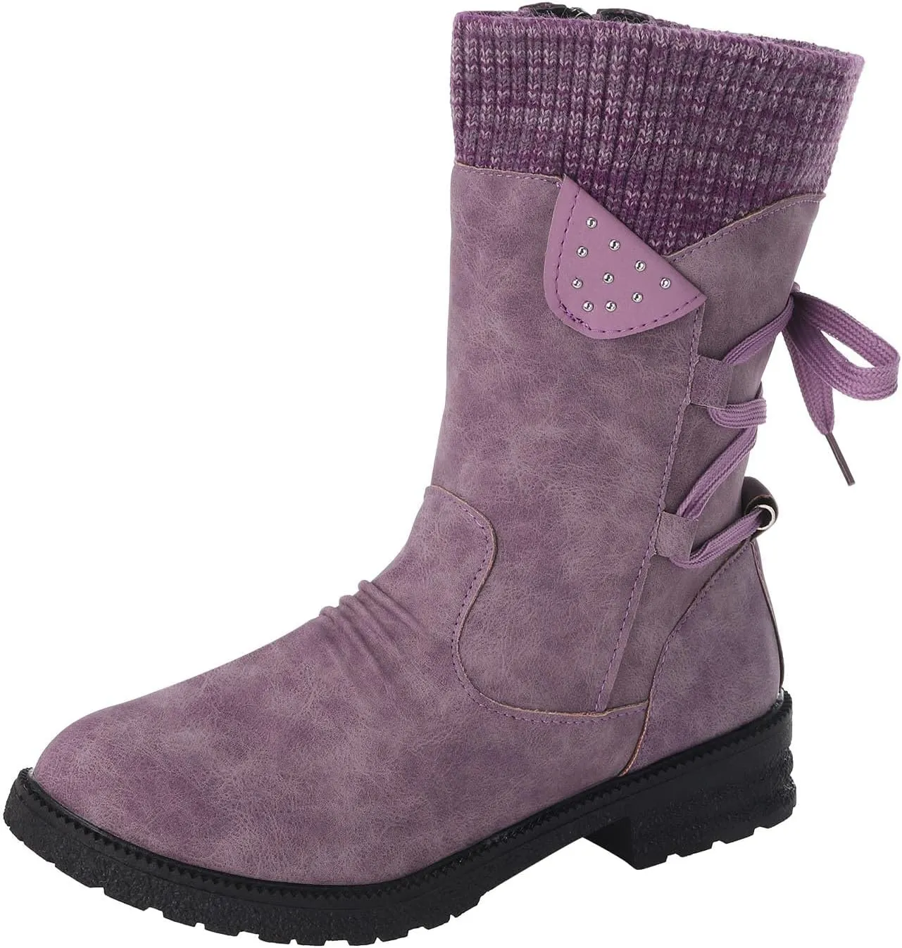 Winter Knee High Boots for Women Waterproof Snow Non Slip Womens Winter Boots Waterproof Fashion Womens Winter Boots Size 9 Wide Womens Waterproof Boots Hiking Warm Snow Boots for Women Deals Cheap