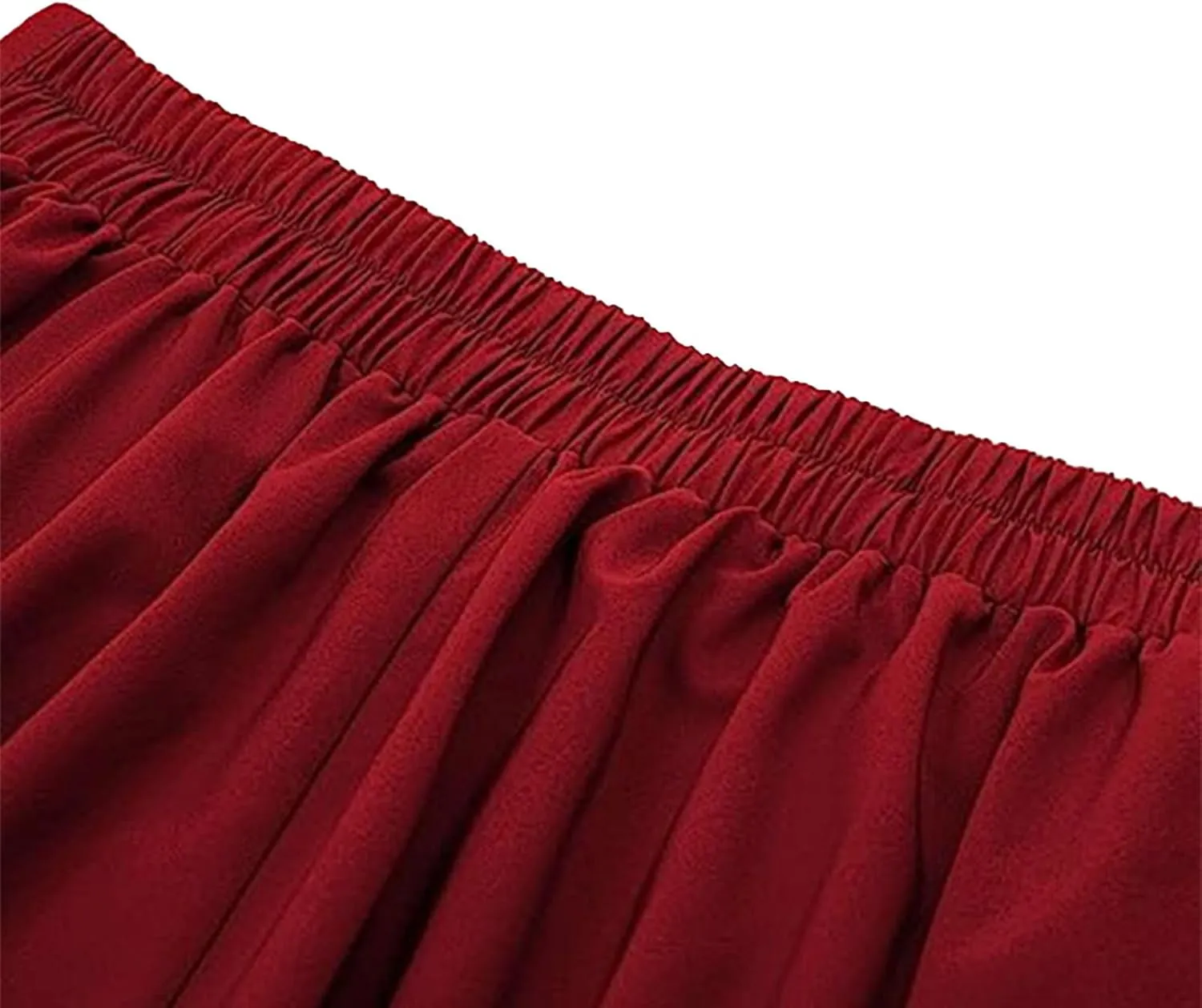 Women A-Line Flared Swing Skirt Midi High Waist Skirts Vintage Party Half Dress Pleated Swing Mid Calf Skirts