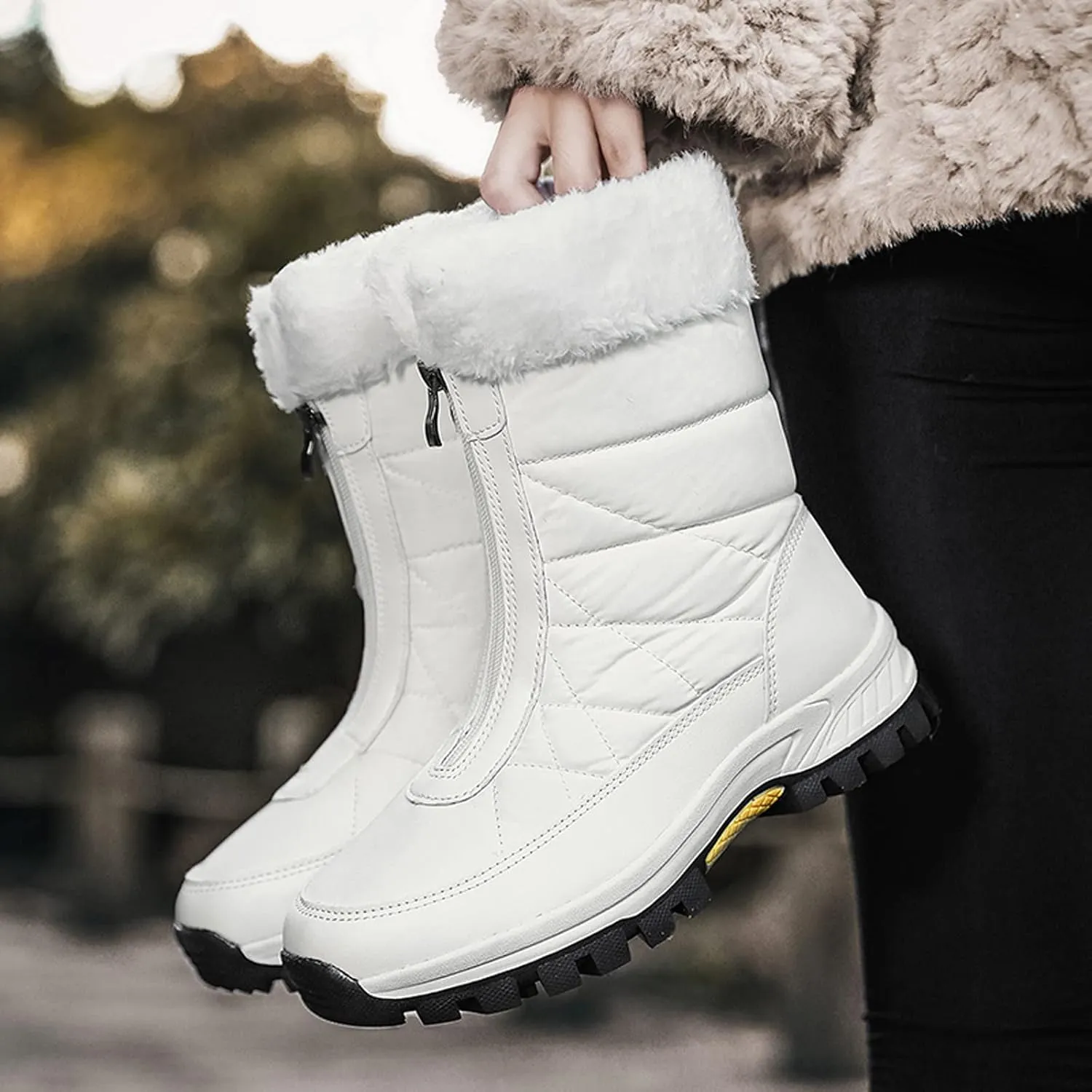 Women Snow Boots Winter Shoes 7w Womens Winter Boots Size 12 Wide Calf Womens Snow Boots Wide Leg Winter Boots Women Size 11w Womens Warm Winter Boots Wide