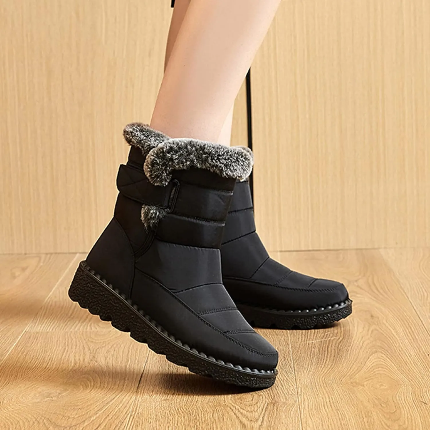 Women Snow Boots Winter Shoes 7w Womens Winter Boots Size 12 Wide Calf Womens Snow Boots Wide Leg Winter Boots Women Size 11w Womens Warm Winter Boots Wide