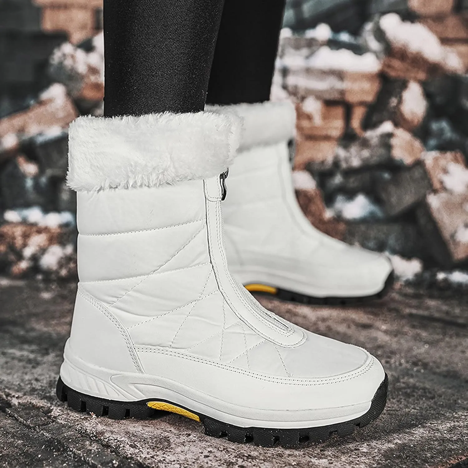 Women Snow Boots Winter Shoes 7w Womens Winter Boots Size 12 Wide Calf Womens Snow Boots Wide Leg Winter Boots Women Size 11w Womens Warm Winter Boots Wide
