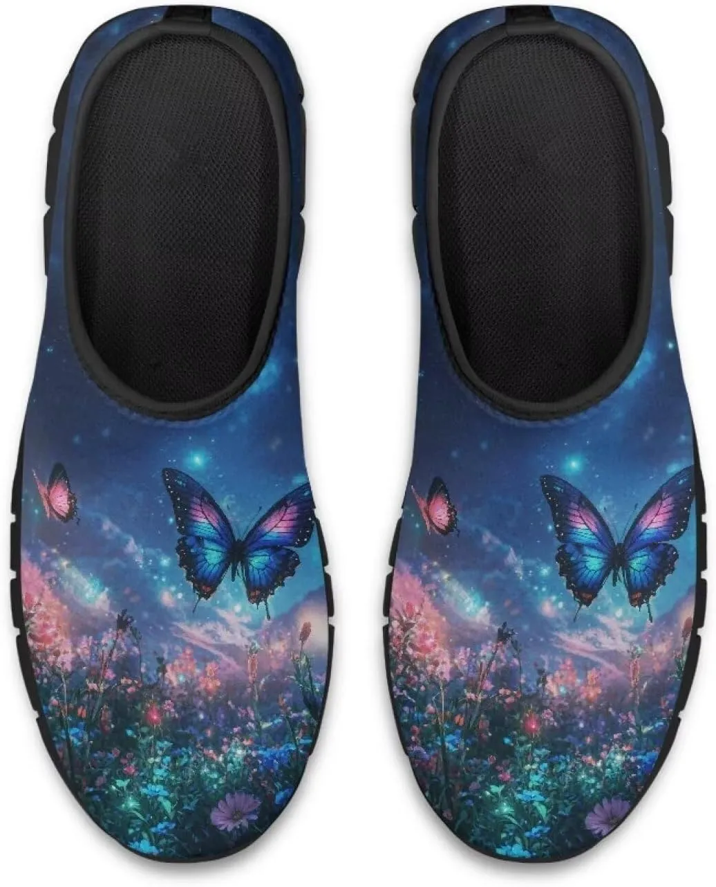 Womens Canvas Shoes Low Top Fashion Sneakers Slip on Walking ShoeBlack Sole
