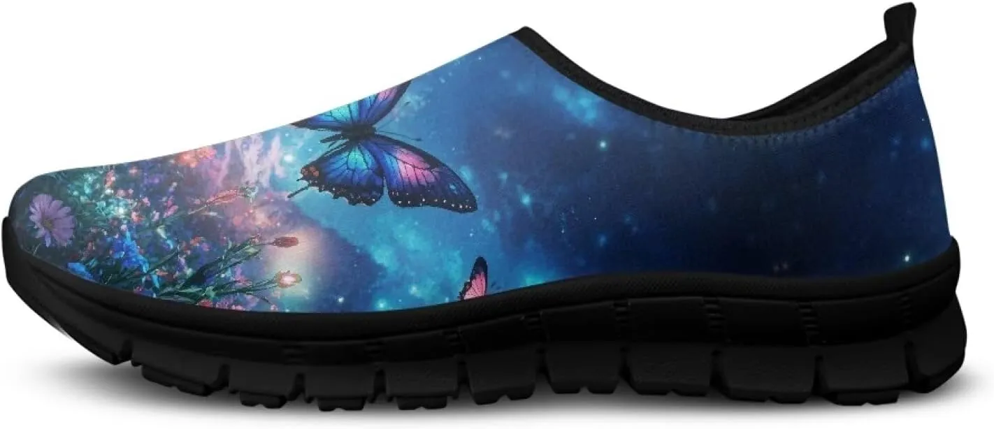 Womens Canvas Shoes Low Top Fashion Sneakers Slip on Walking ShoeBlack Sole