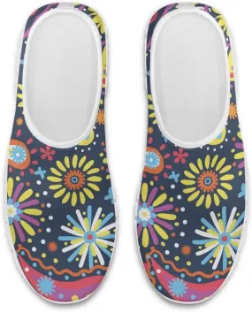 Womens Canvas Shoes Low Top Fashion Sneakers Slip on Walking ShoeWhite Sole