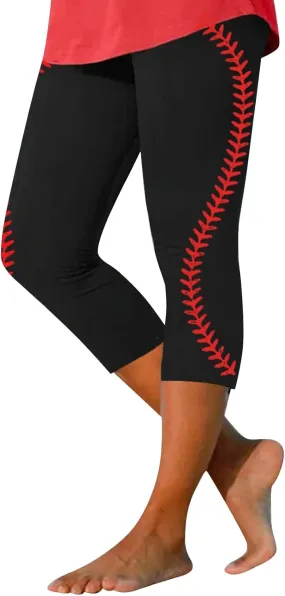 Womens Capri Printed Elastic Slim Casual Stretch Cropped Pants Leggings Womens Capri Womens Pants Womens Womens