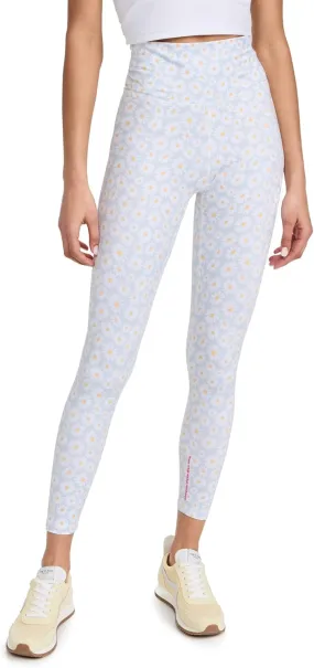 Womens Daisy Print Work Out Leggings