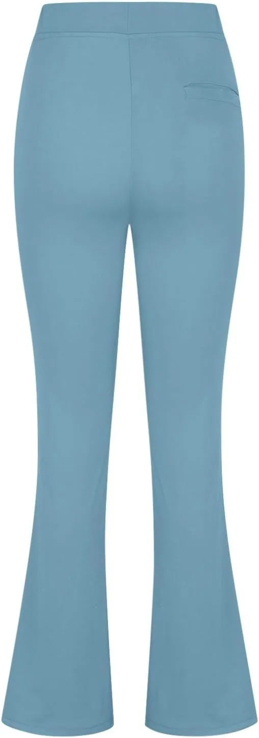 Womens Dress Pants High Waist Pull On Stretchy Professional Formal Work Business Office Casual Trousers Slacks