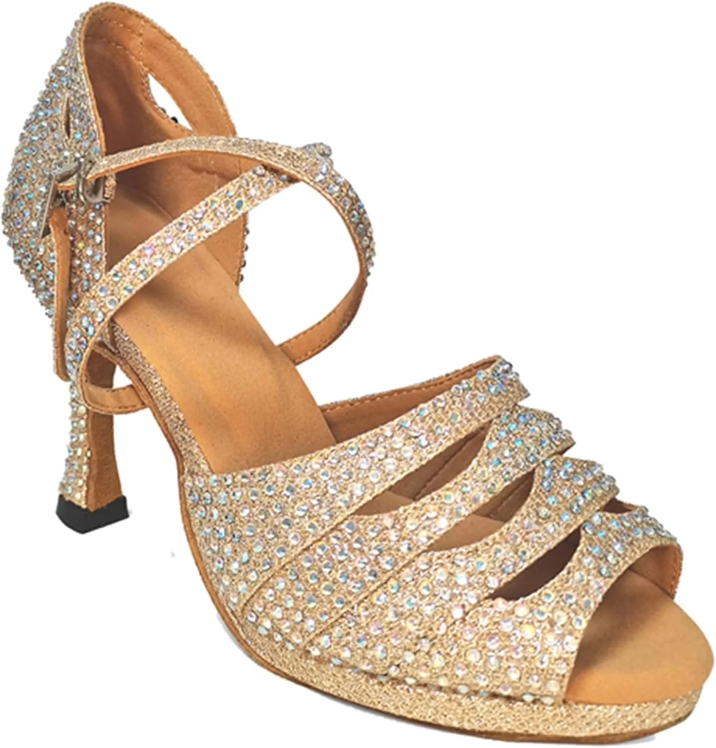 Womens Girls Sexy Dance Shoes Platform High Heel Ballroom Dancing Wedding Sandals X501