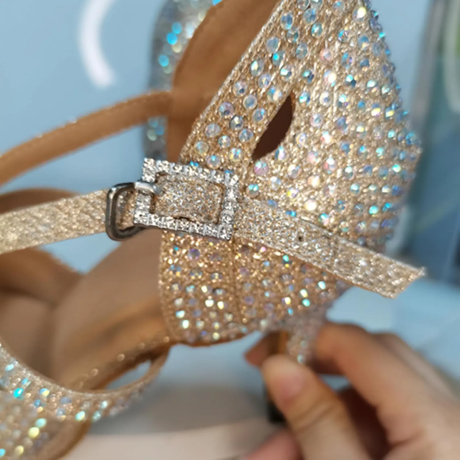 Womens Girls Sexy Dance Shoes Platform High Heel Ballroom Dancing Wedding Sandals X501
