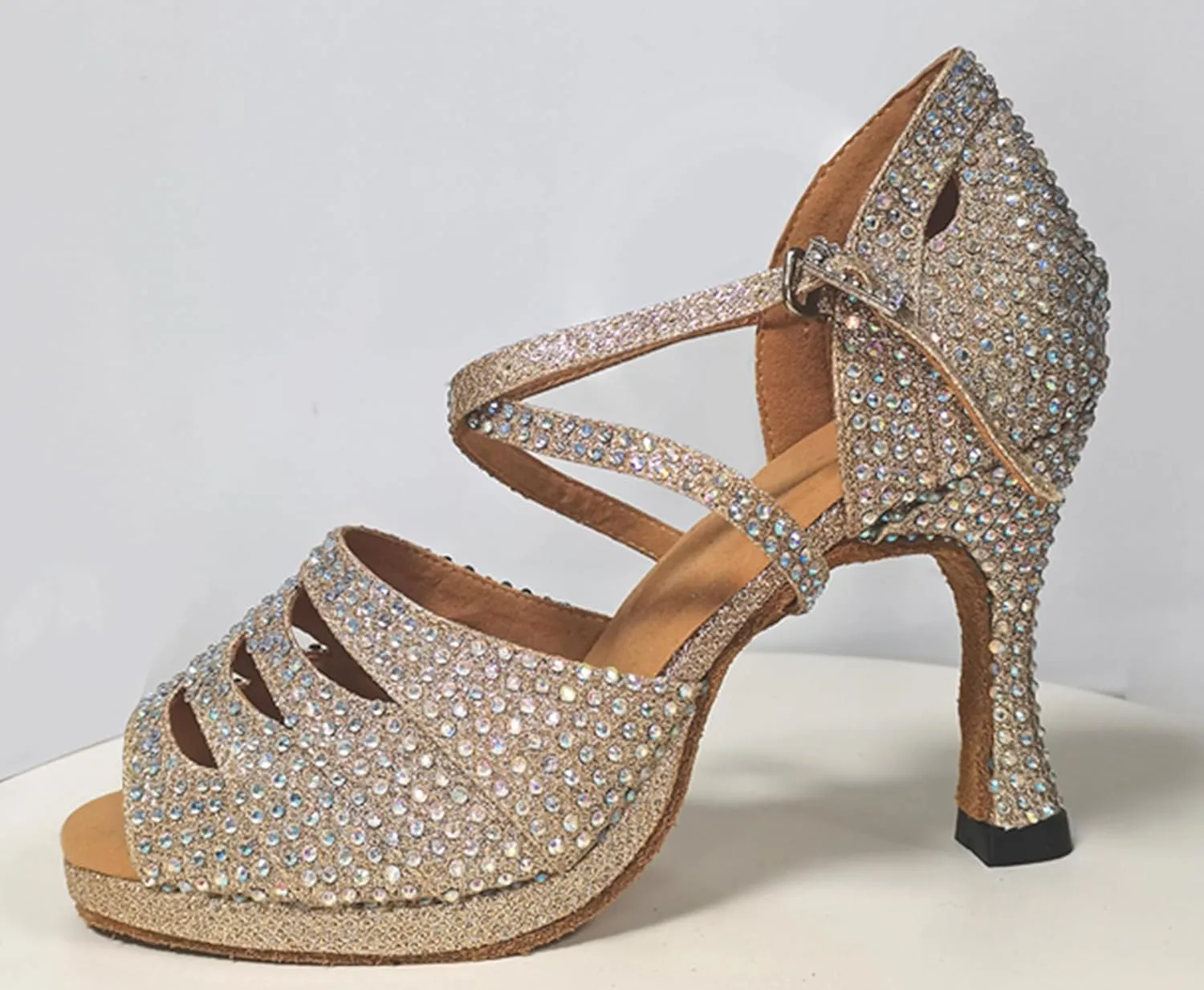 Womens Girls Sexy Dance Shoes Platform High Heel Ballroom Dancing Wedding Sandals X501