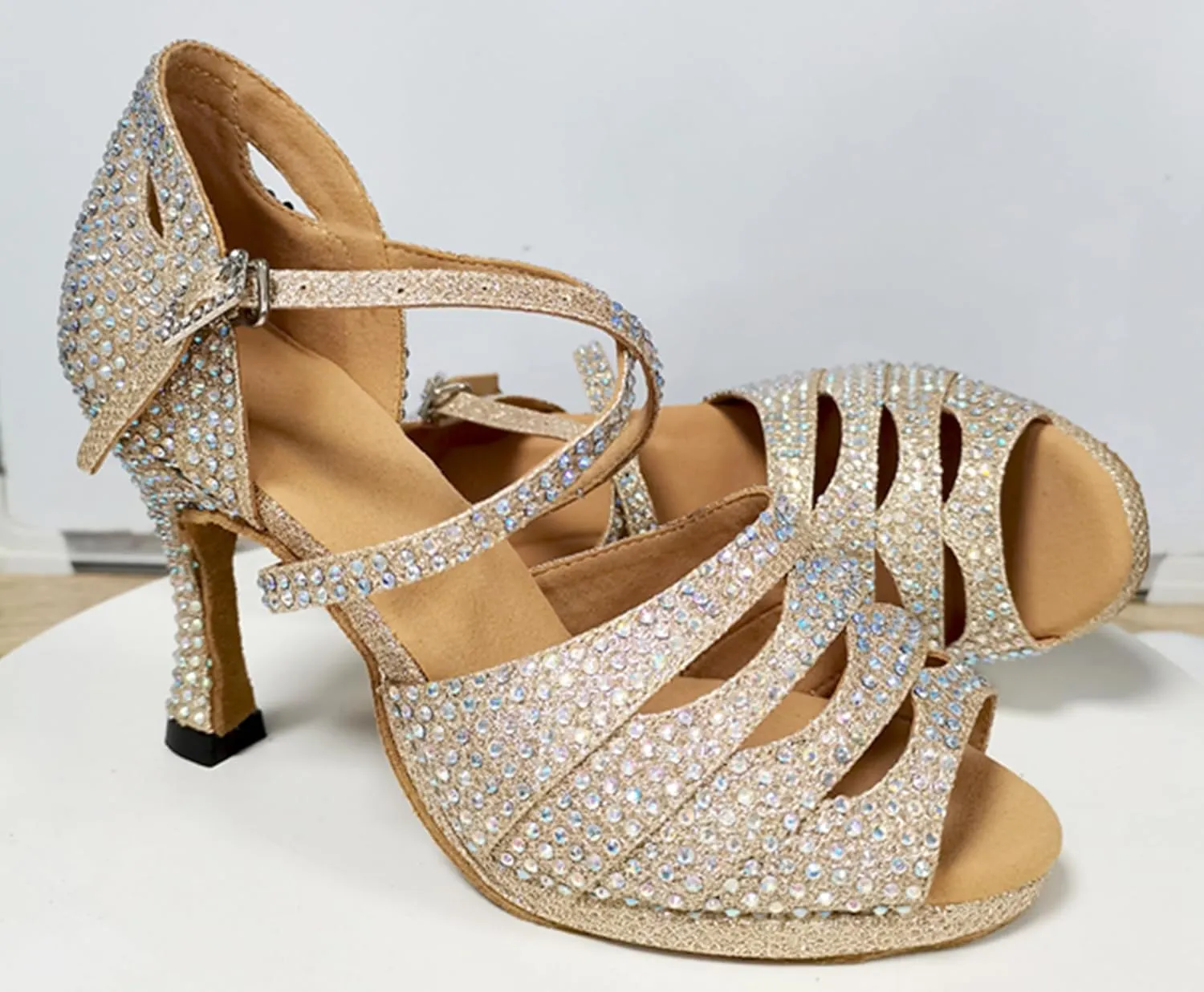Womens Girls Sexy Dance Shoes Platform High Heel Ballroom Dancing Wedding Sandals X501