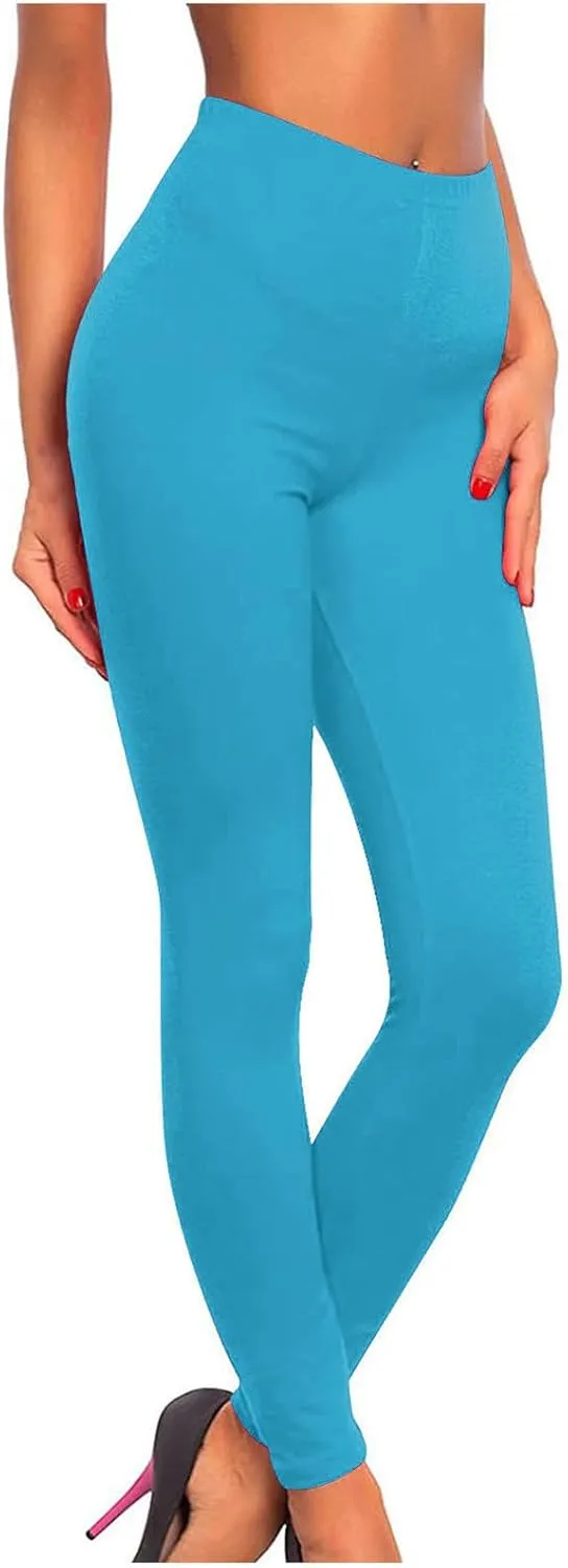 Womens High Waist Tummy Control Leggings Compression Casual Athletic Yoga Workout Pants Trousers