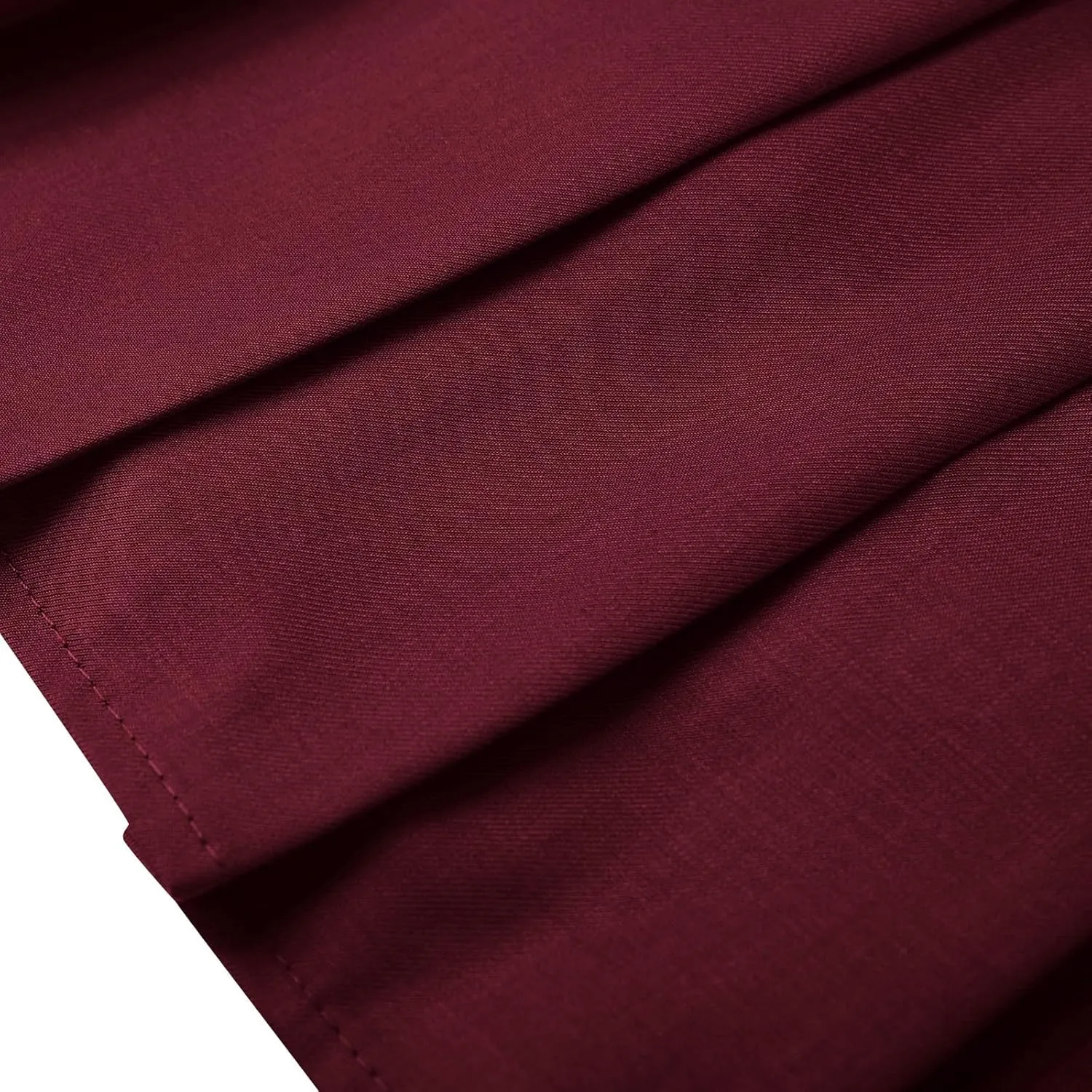 Women's High Waisted Pleated Midi Skirt, Solid Color Basic A-Line Skirts School Uniform Outdoor Sports Tennis Skirt
