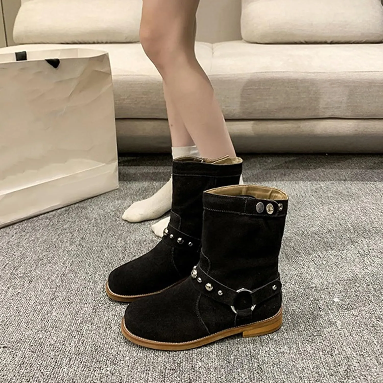 Womens Lace Up Ankle Boots Ankle Boots for Women Dressy Platform Boots Women Grey Suede Boots for Women Womens Ankle Boots Low Heel 6.5 Ankle Booties for Women with Heel