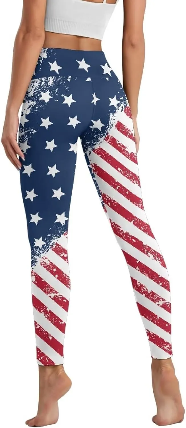 Womens Leggings Yoga Pants with Pockets High Waisted Yoga Leggings Tummy Control Breathable Workout Yoga Trousers