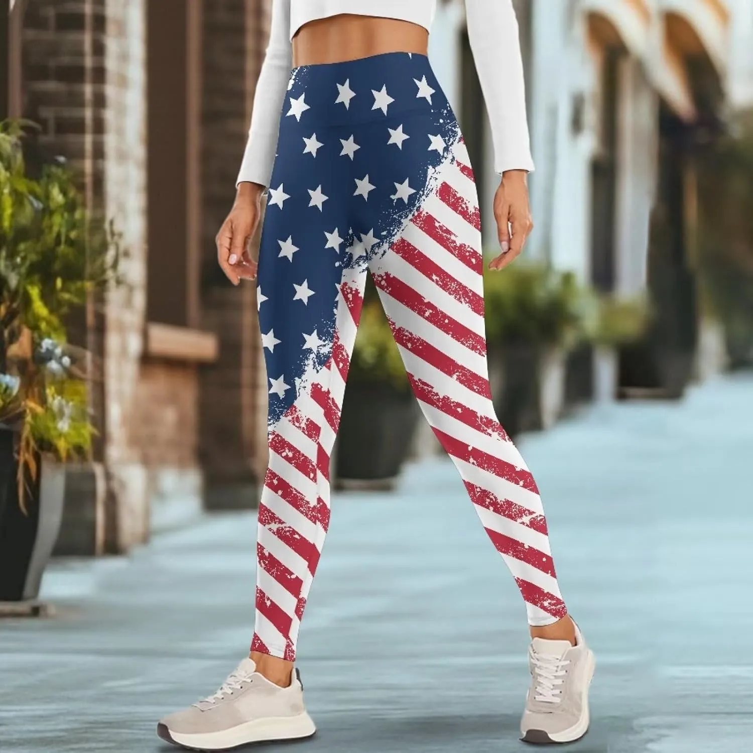 Womens Leggings Yoga Pants with Pockets High Waisted Yoga Leggings Tummy Control Breathable Workout Yoga Trousers