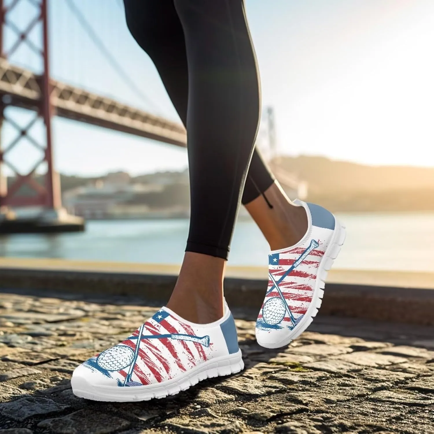 Womens Outdoor Cycling Canvas Shoes Low Top Fashion Sneakers Slip on Walking ShoeWhite Sole