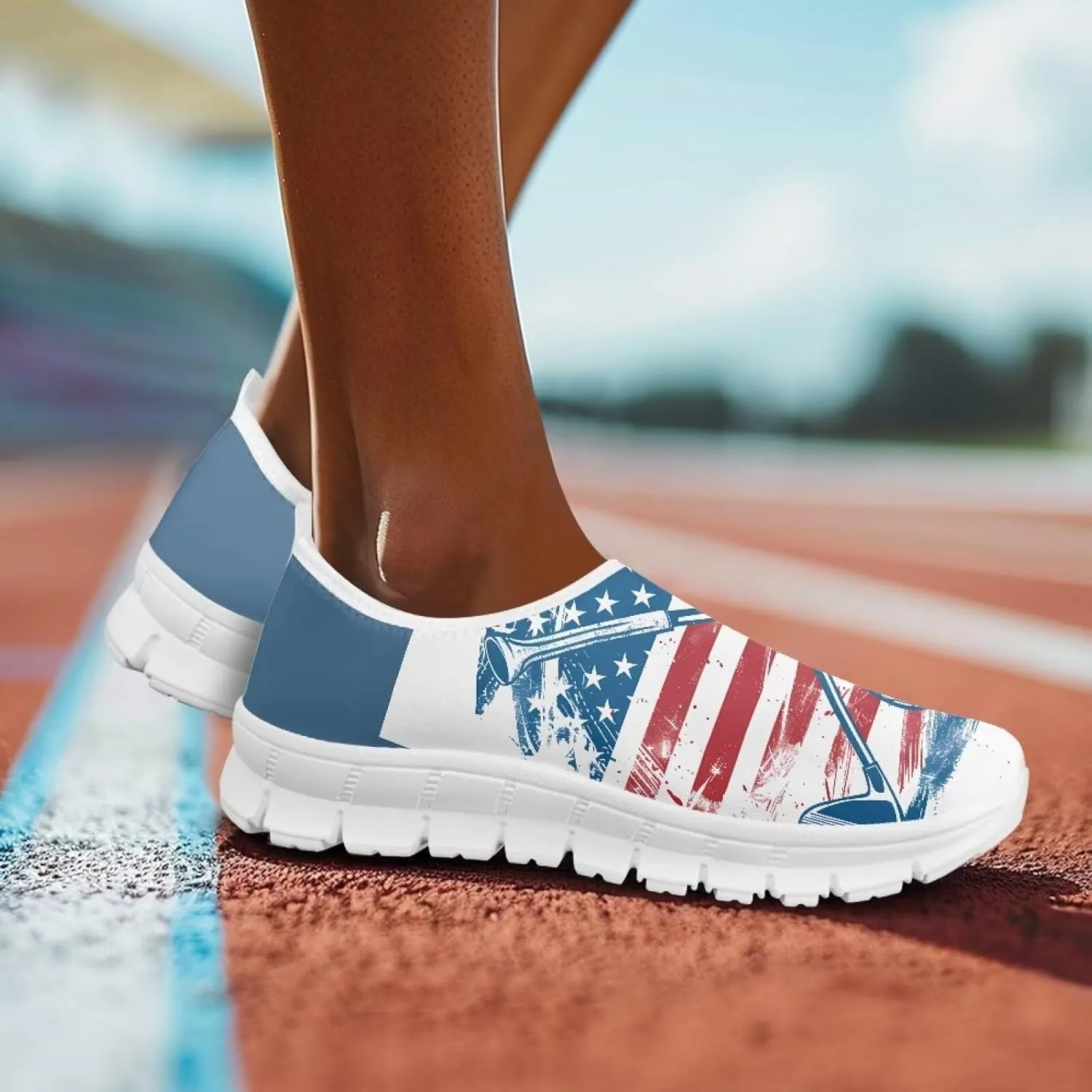 Womens Outdoor Cycling Canvas Shoes Low Top Fashion Sneakers Slip on Walking ShoeWhite Sole